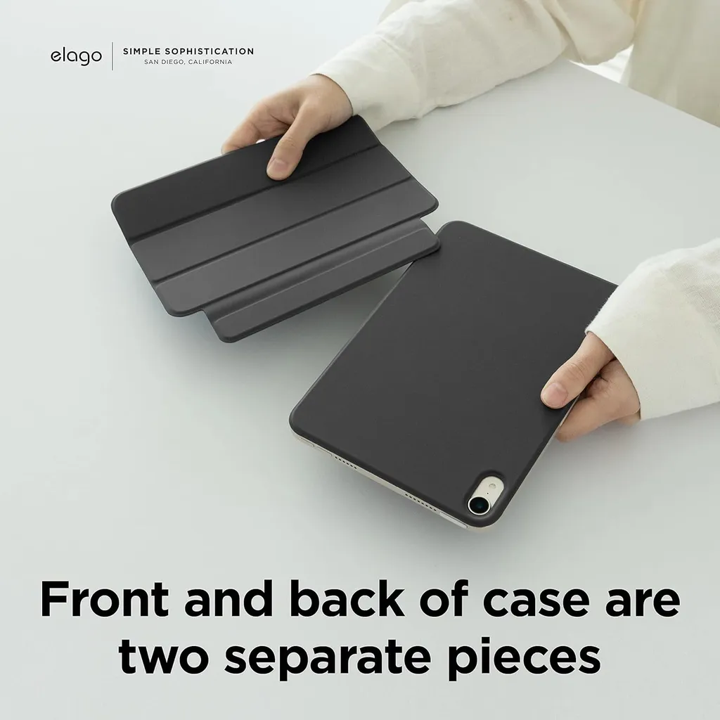 Custodia iPad Mini 6 Elago Magnetic Folio Grigio - Ideale Viaggi - 5