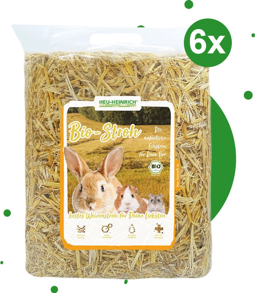 HEU-HEINRICH® - Bio-Stroh - 6kg Produktbild 