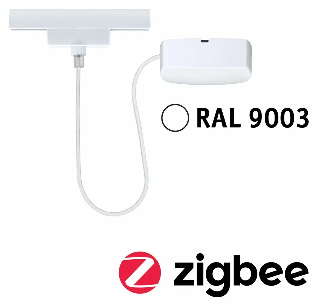 Raccordement Paulmann URail 1m Blanc 100W : Connectez votre Rail Facilement