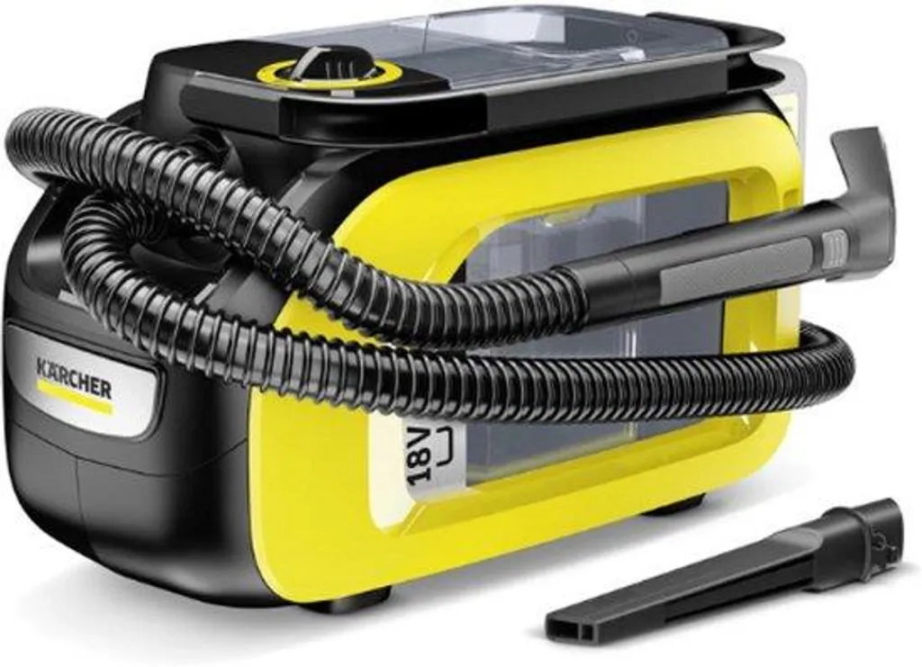 Shampouineuse moquette sans fil 18V 200W compacte avec réservoir de 1.6 l