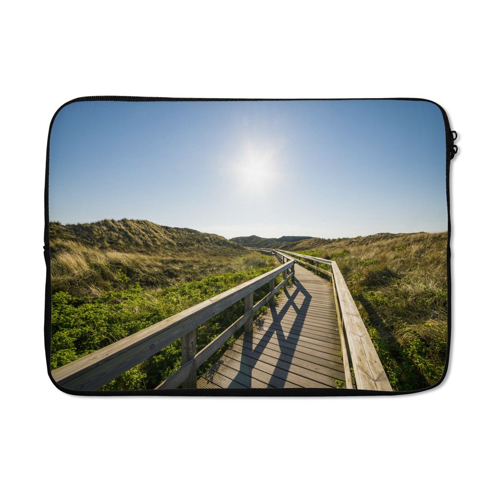 MuchoWow Laptop Hülle 13 Zoll Strand - Sommer - Deutschland Laptoptasche - Laptophülle - Sleeve - Rundumschutz