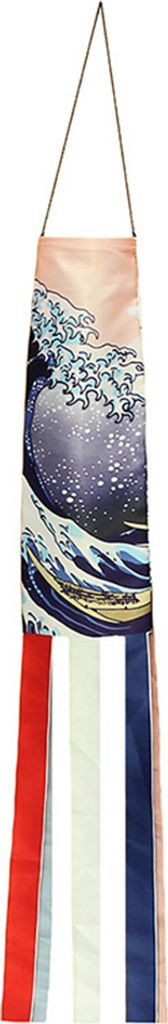 Japanische Nobori Koinobori Carp Streamer Windsock Fish Flag Kite Restaurant Dekoration-Wellen ,Größen:140cm