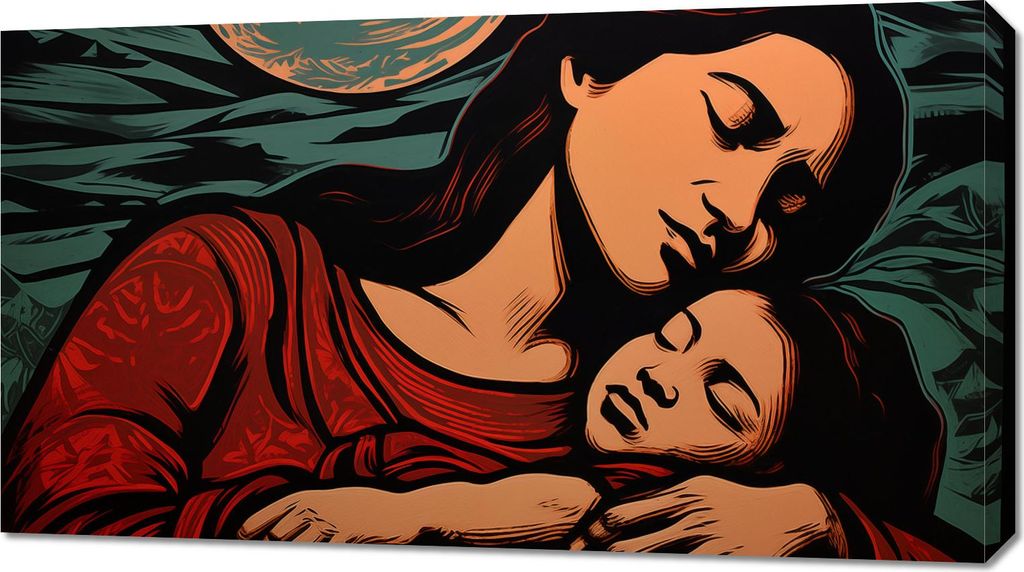 Bild 90x50cm Materielle Bindungen