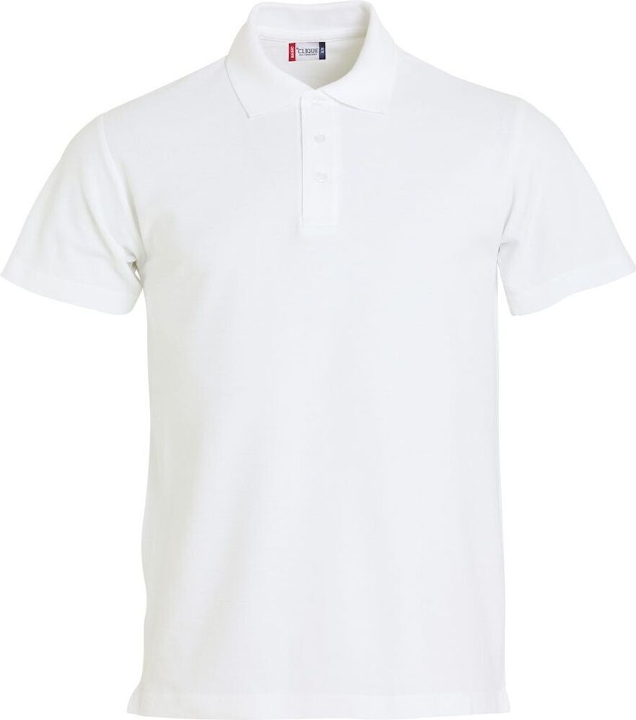 Clique - "Basic" Poloshirt für Herren UB660 (M) (Weiß)