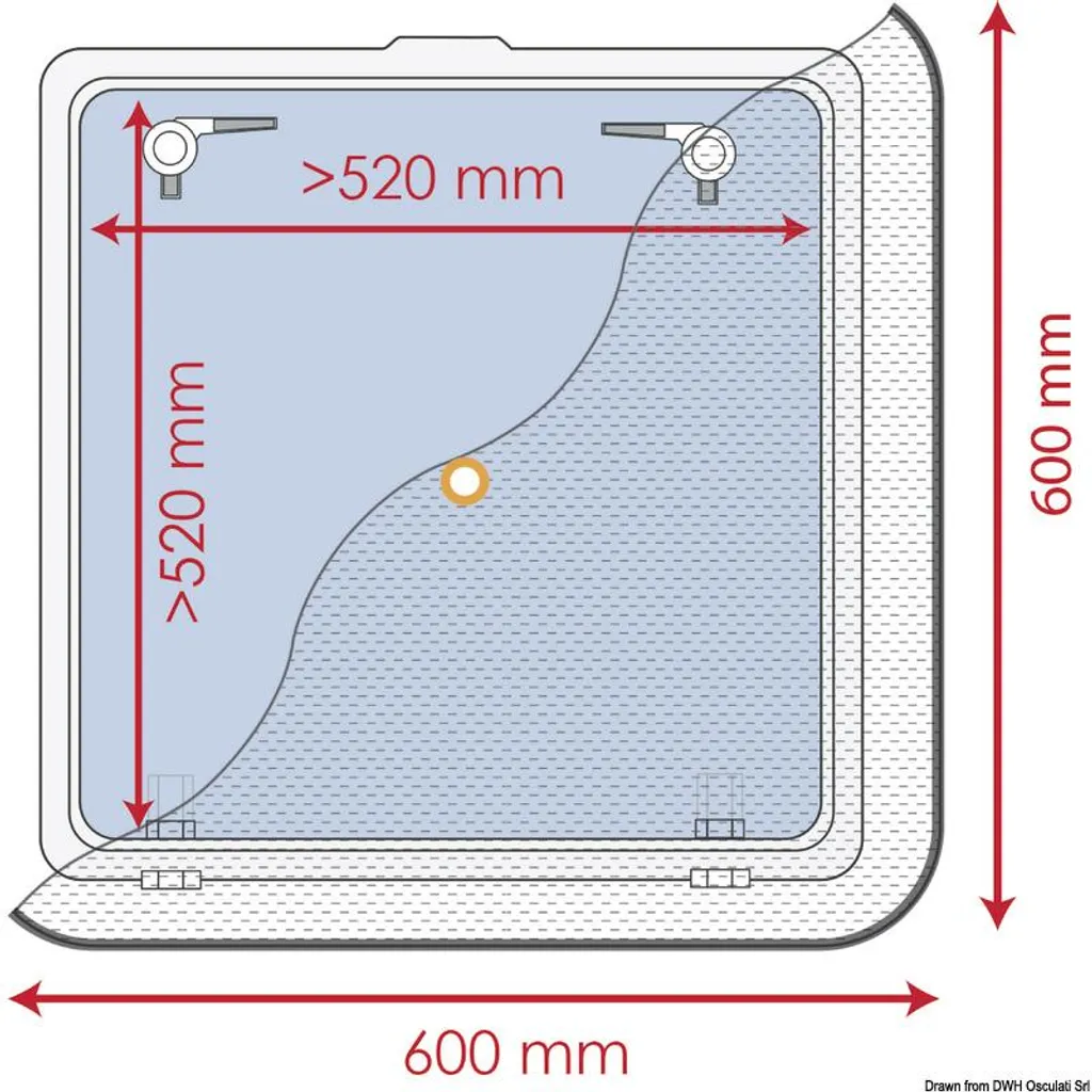 Moustiquaire pour fenêtre de cuisine 600 x 600 mm aération saine