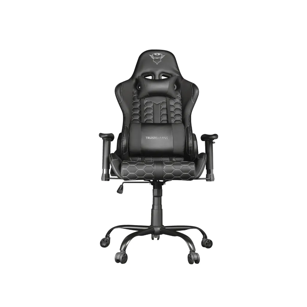 Fauteuil Gamer PC Trust GXT 708 Resto Idéal pour le Télétravail en Noir