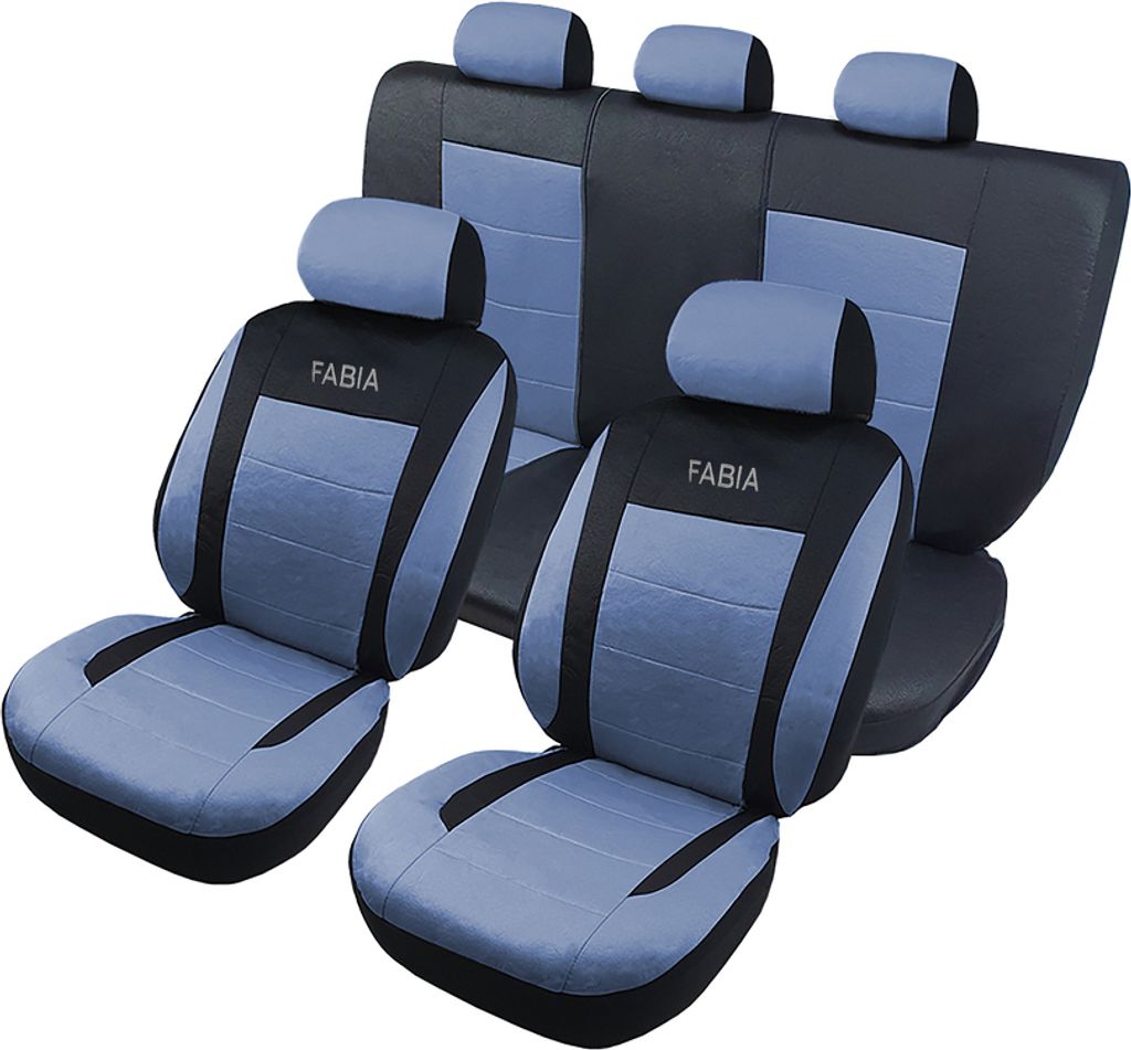 Sitzbezüge ELEGANCE FABIA schwarz/blau