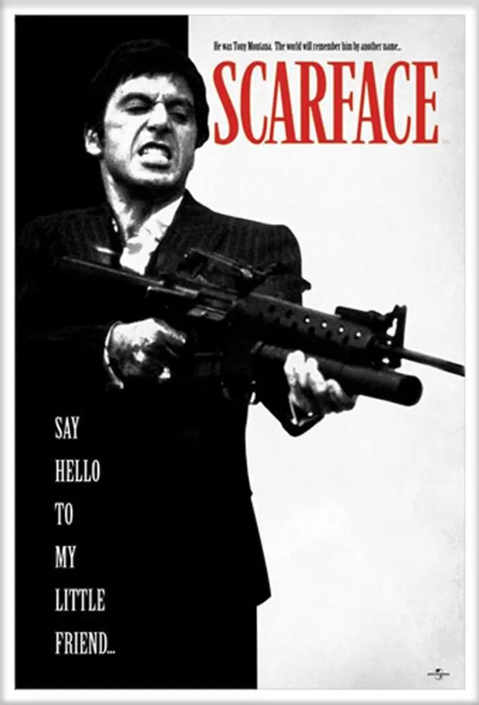Décoration Murale Scarface Prête à Poser - Poster 61x91,5 Cadre Inclus