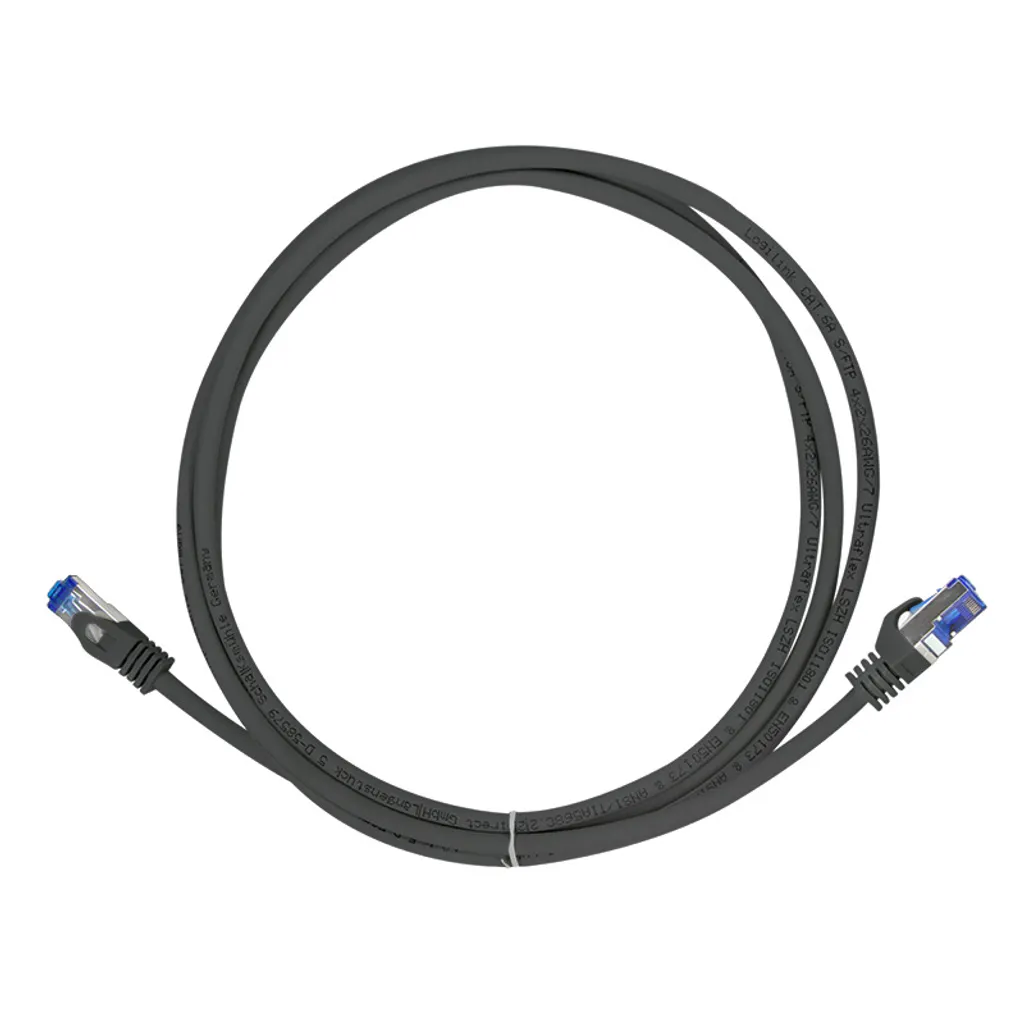 Cavo Ethernet UTP CAT5E patch cord di rete 30 cm blu con connettori