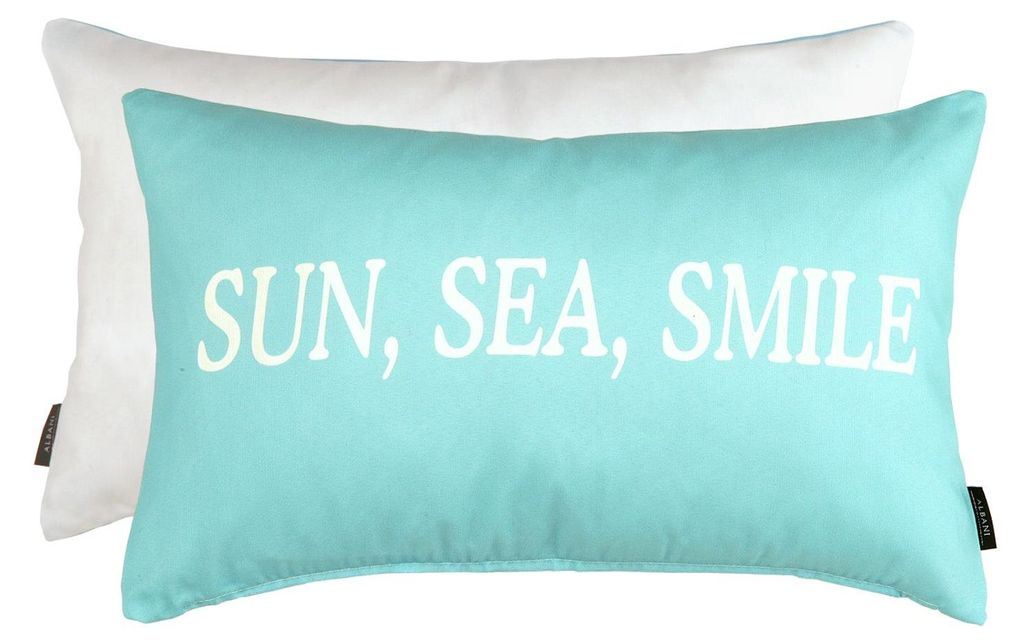 Kissenhülle Sun, Sea, Smile - Urlaubsfeeling für Ihr Zuhause