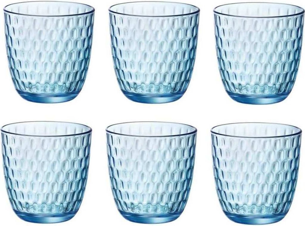 Bormioli Rocco Wassergläser Slot - Blau - 290 ml - 6 Stück Produktbild 