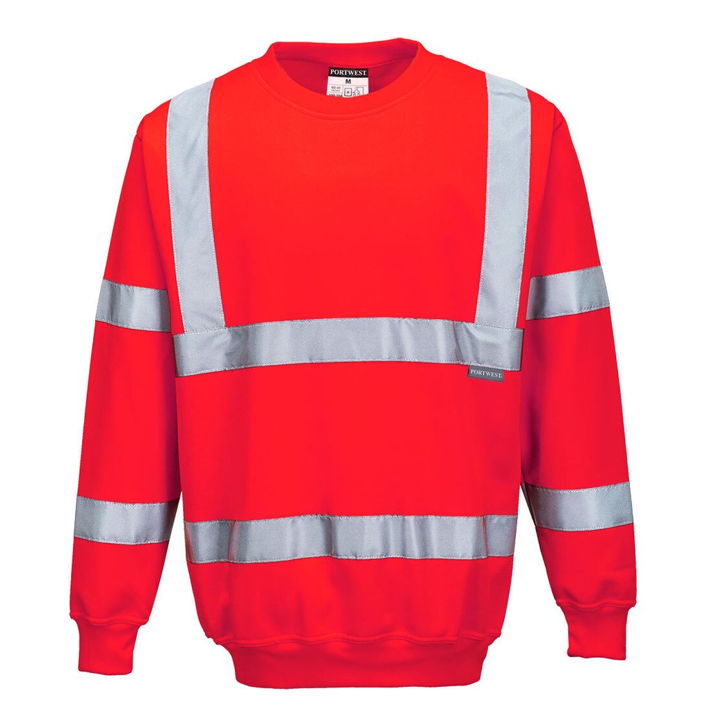 Portwest B303 Warnschutz-Sweatshirt Red Gr. M
