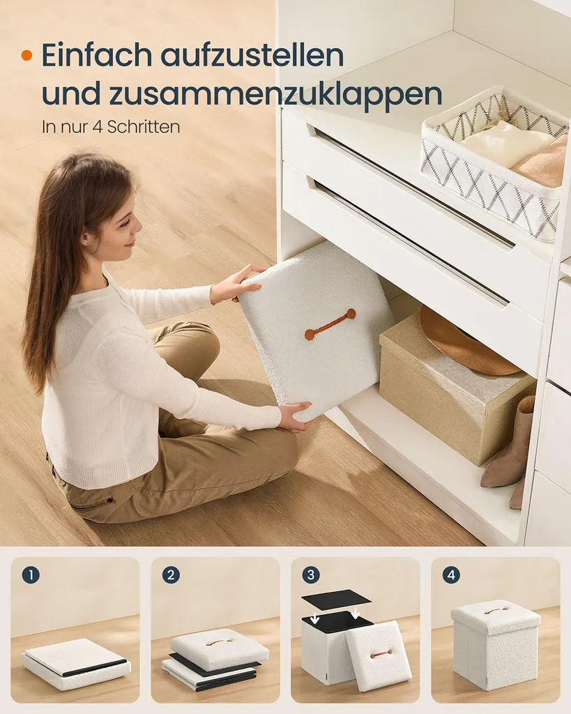 Siège d'appoint avec rangement intégré Rootz pour salon et chambre
