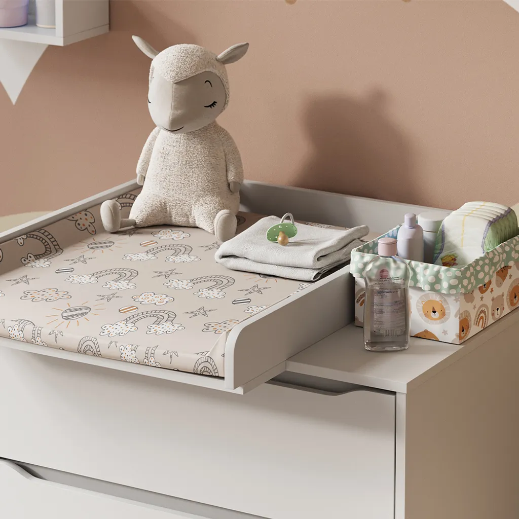 Plan à langer Vicco Wicko Blanc 60x76cm Modèle 54276 pour votre Bébé
