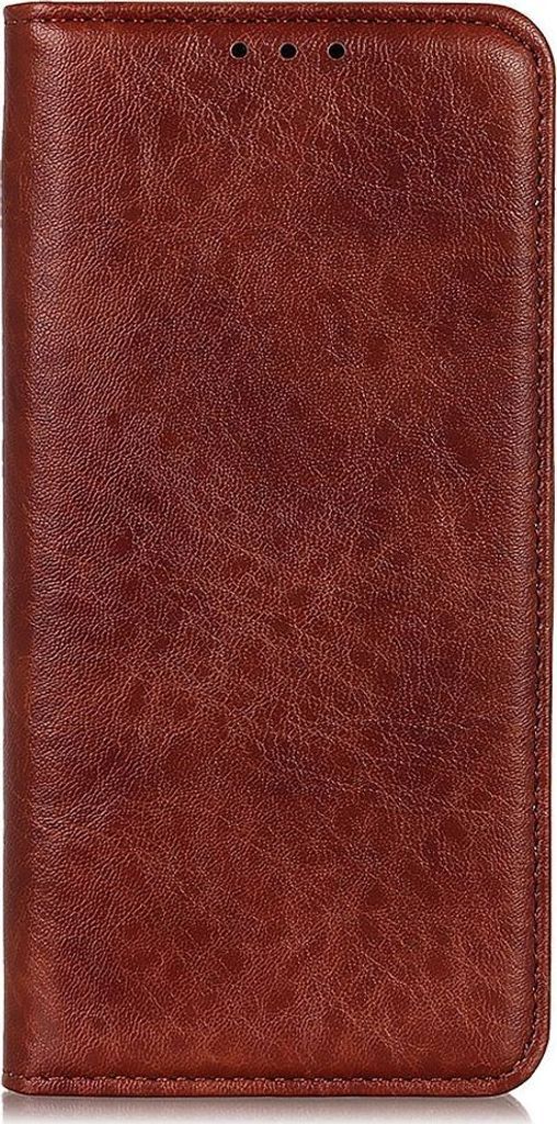 Mobigear Classic Elegance Realme C21 Hülle Klapphülle Geldbörse - Braun