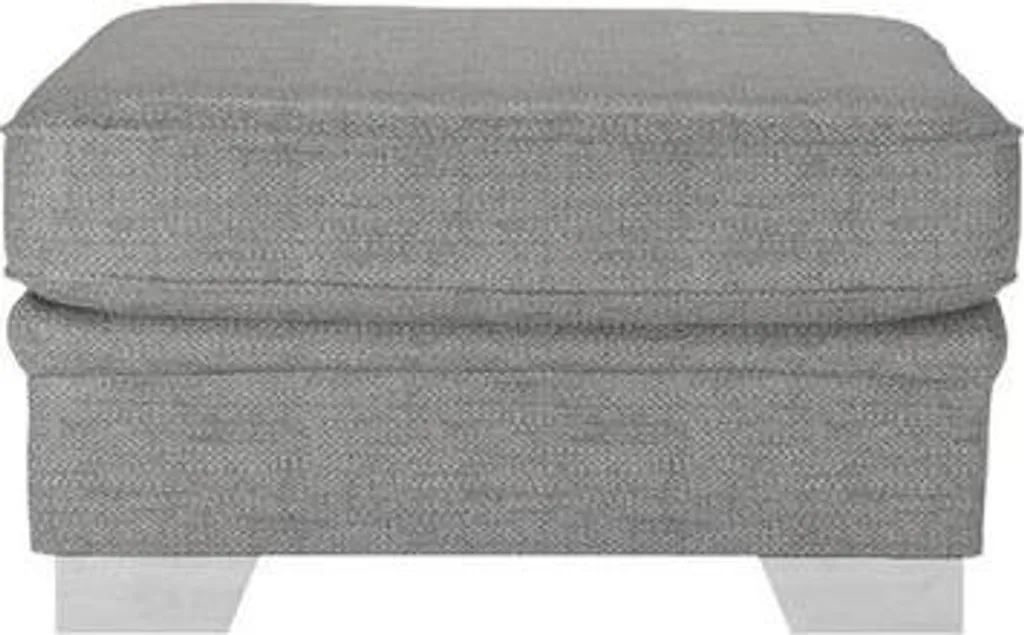 Pouf Repose-Pieds Blanc Ronay-Cherub 1482 pour Salon et Chambre Chic