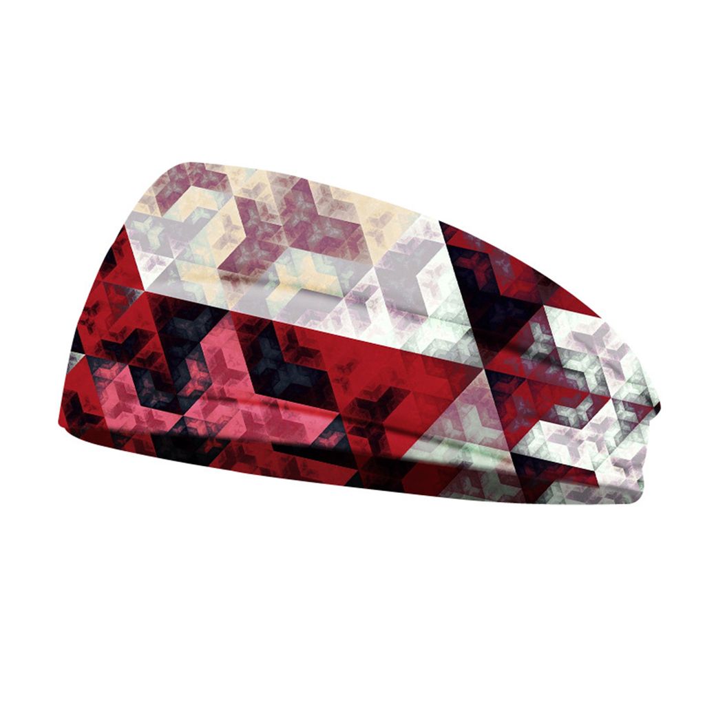 Sport-Stirnband, hohe Elastizität, rutschfest, schnelltrocknend, schweißabsorbierend, Polyester, bedruckt, Herren-Kreuz-Kopfbedeckung, Sportzubehör