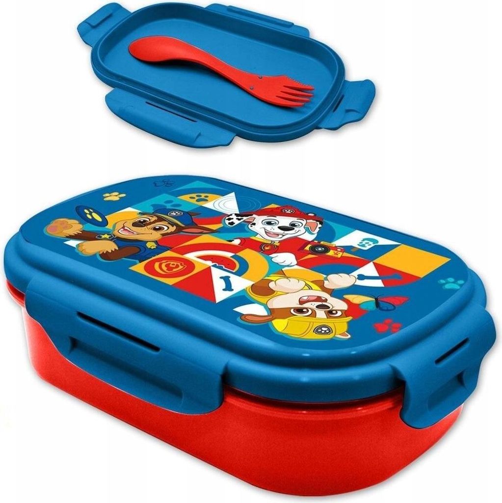 Boîte à lunch Paw Patrol avec couverts pour l'école et la Image du produit 