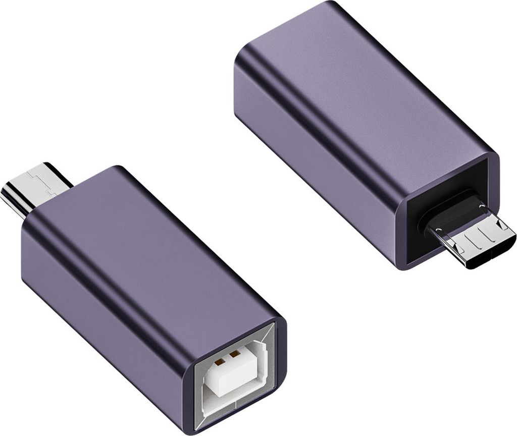 USB-B-Buchse auf Typ-C/Micro/Mini-Stecker Adapter Telefon Computer Elektronisches Klavier Trommel Drucker 480Mbps USB2.0 Konverteranschluss