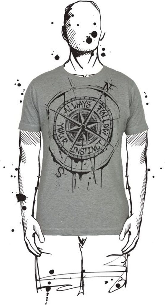 Amoklines - Kompass, T-Shirt