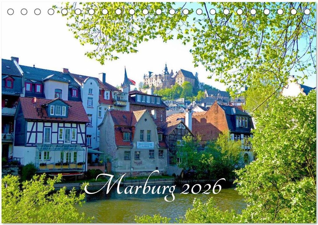 Marburg 2026 (Tischkalender 2026 DIN A5 quer), CALVENDO Monatskalender