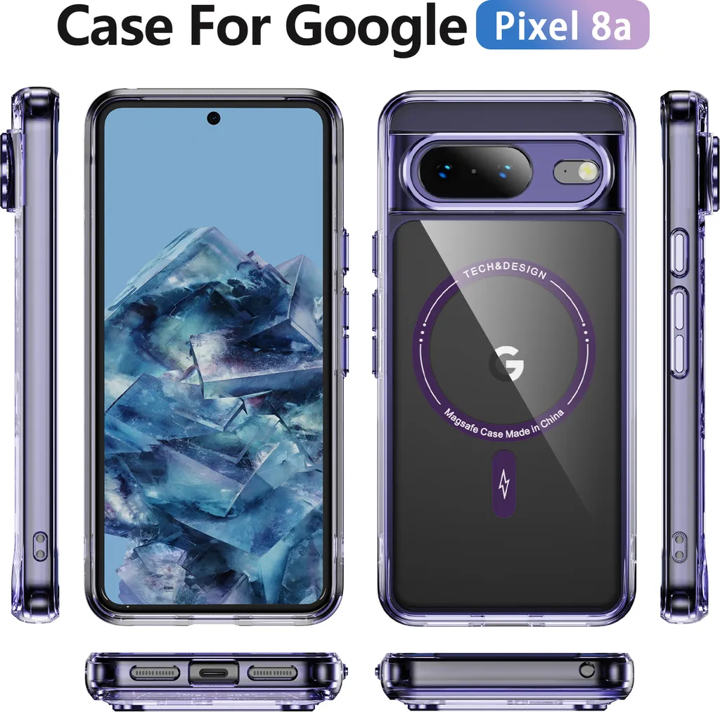 Custodia Google Pixel 8a Remterad Con Supporto Magnetico 360 Custodia Google Pixel 8a Remterad Con Supporto Magnetico 360