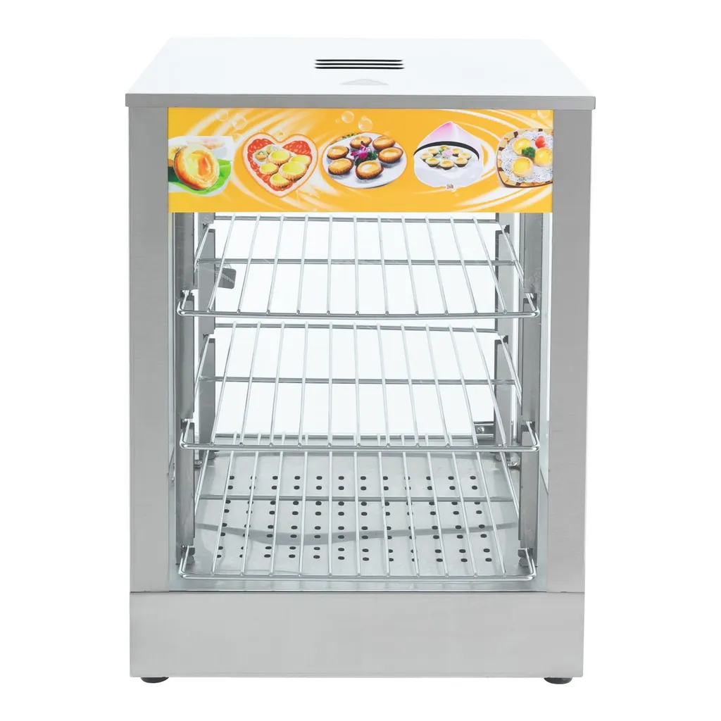 Chauffe-plats inox 800W à haute performance pour restauration et buffet
