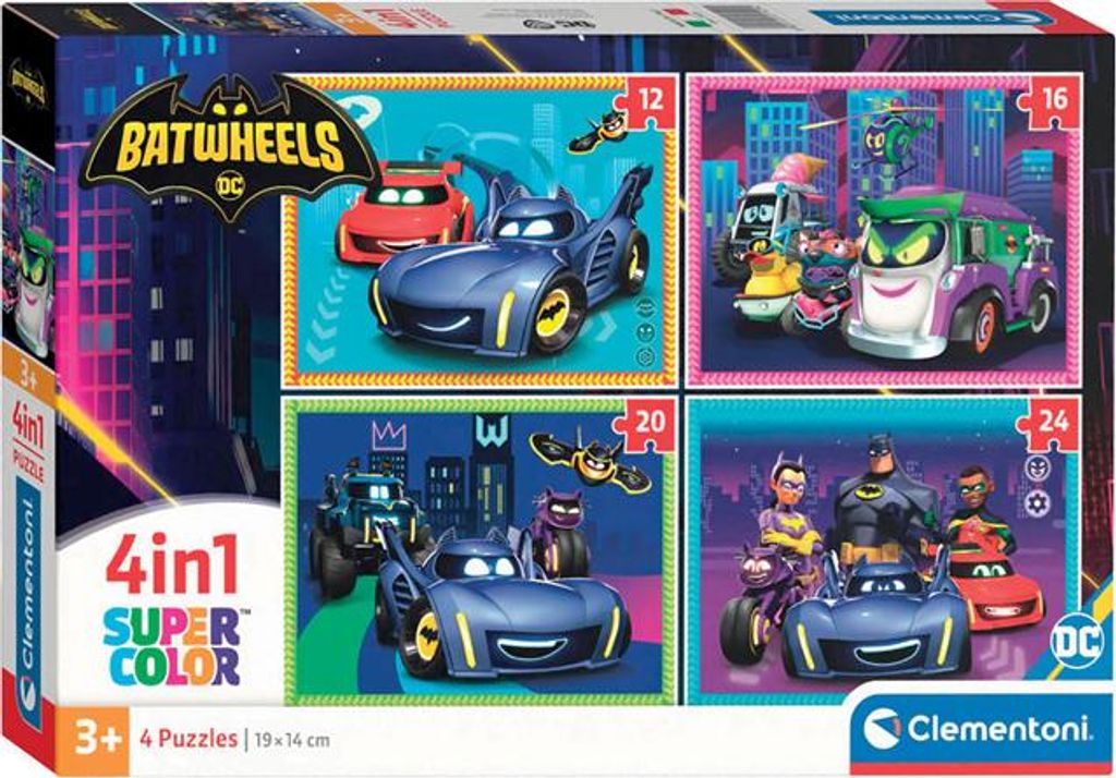CLEMENTONI Puzzle Fledermaus-Rä der 4in1 ( 12+ 16+ 20+ 24 Teile)