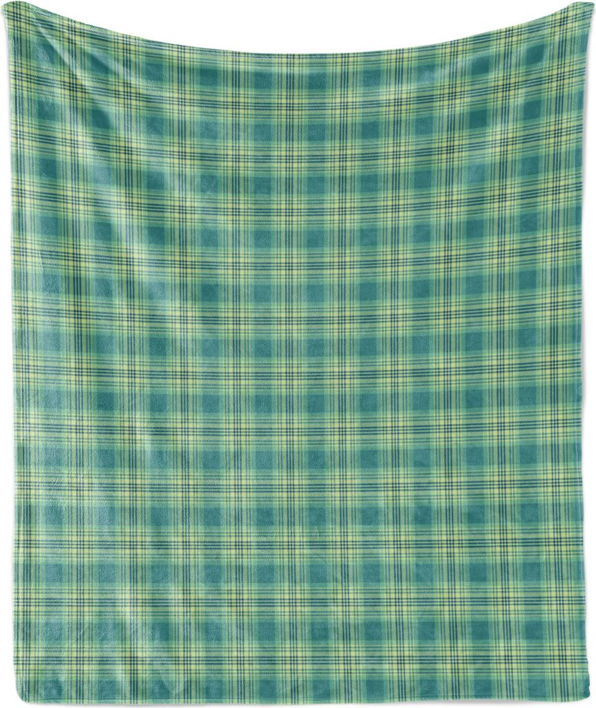 ABAKUHAUS Schottenkaro Weich Flanell Fleece Decke, Klassische Muster der Horizontale Vertikale Streifen Kälte tonte Traditionelle, 175 x 230 cm, P...