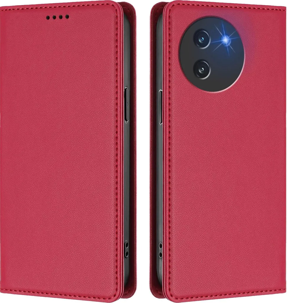 Custodia Doogee Note 59 Pro Rosso - Portafoglio Chic e Magnetico