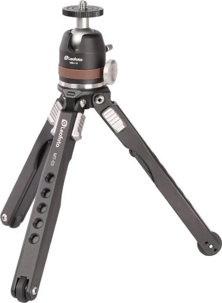 Leofoto MT-03 Mini Trépied de Poche avec Rotule MBH-19 en Aluminium