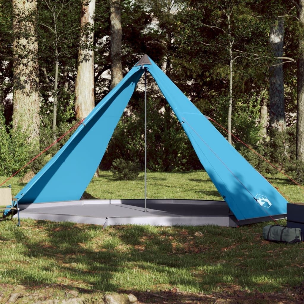 Möbel Tipi-Familienzelt 8 Personen Blau Wasserdicht - Campingzelte 94583