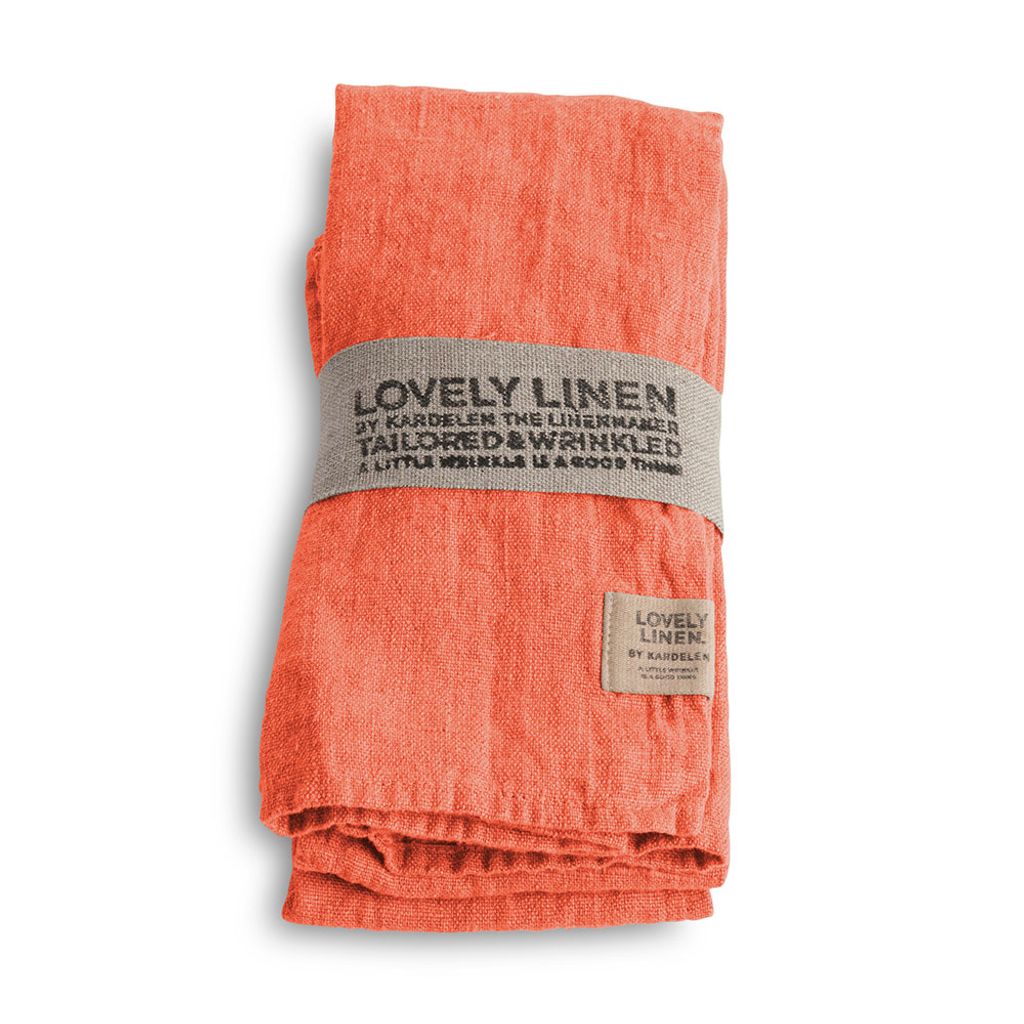 Lovely Linen Linen Lovely Serviette Leinen peach (1 Stück)