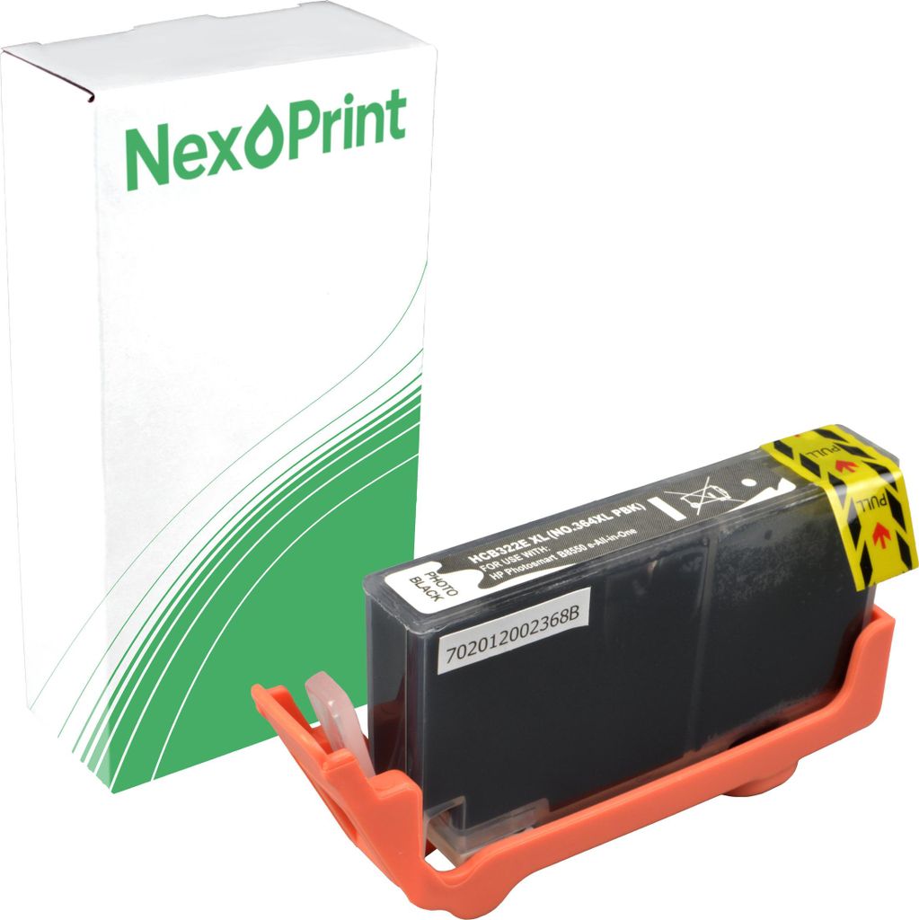 NexoPrint CB322EE 364XL photo schwarz Druckerpatronen kompatibel zu HP PhotoSmart C 5373 PhotoSmart C 5380 PhotoSmart C 5383 ca. 690 Seiten