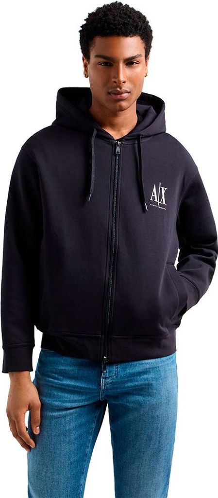 Armani Exchange Xm000371_af10818 Reißverschlusspullover Schwarz XL Mann Schwarz XL