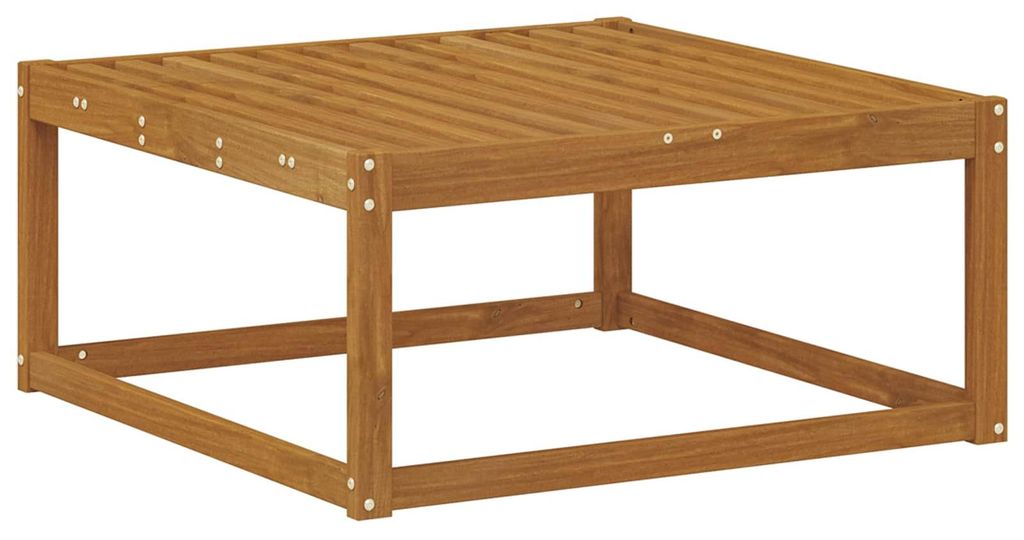 Outdoor-Fußhocker Massivholz Akazie Natur 79 x 79 x 37 cm