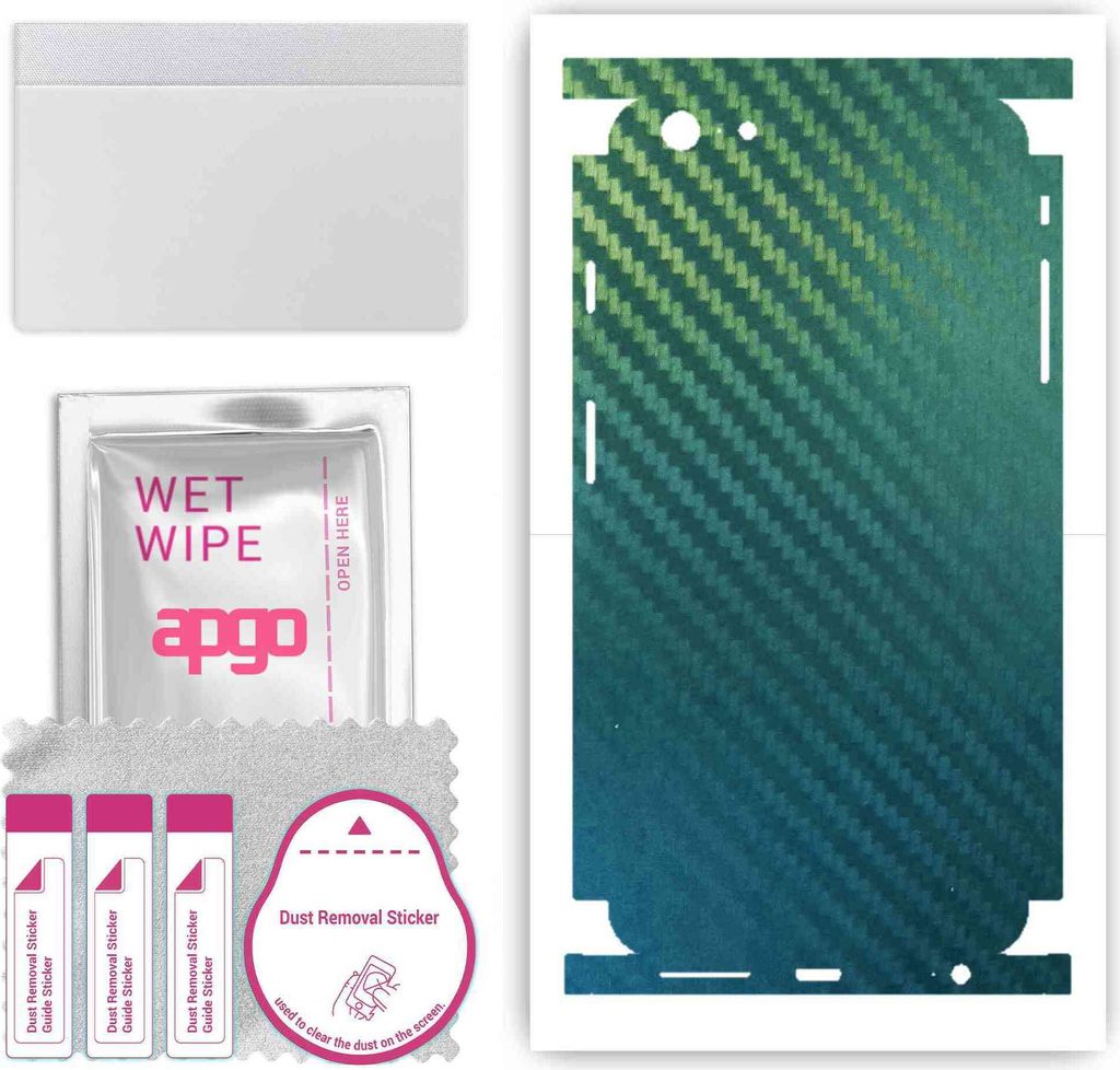 apgo Rückseite + Seiten Schutzfolie, Skin, kompatibel mit Apple iPhone 6 Plus, Hinten Displayschutzfolie aus Vinylfolie, kratzfest, einfache Monta...