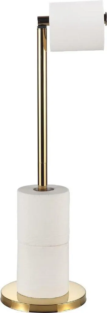 Porte-rouleau WC doré inox 304 pliable 54 cm : fini la rouille et l'encombrement