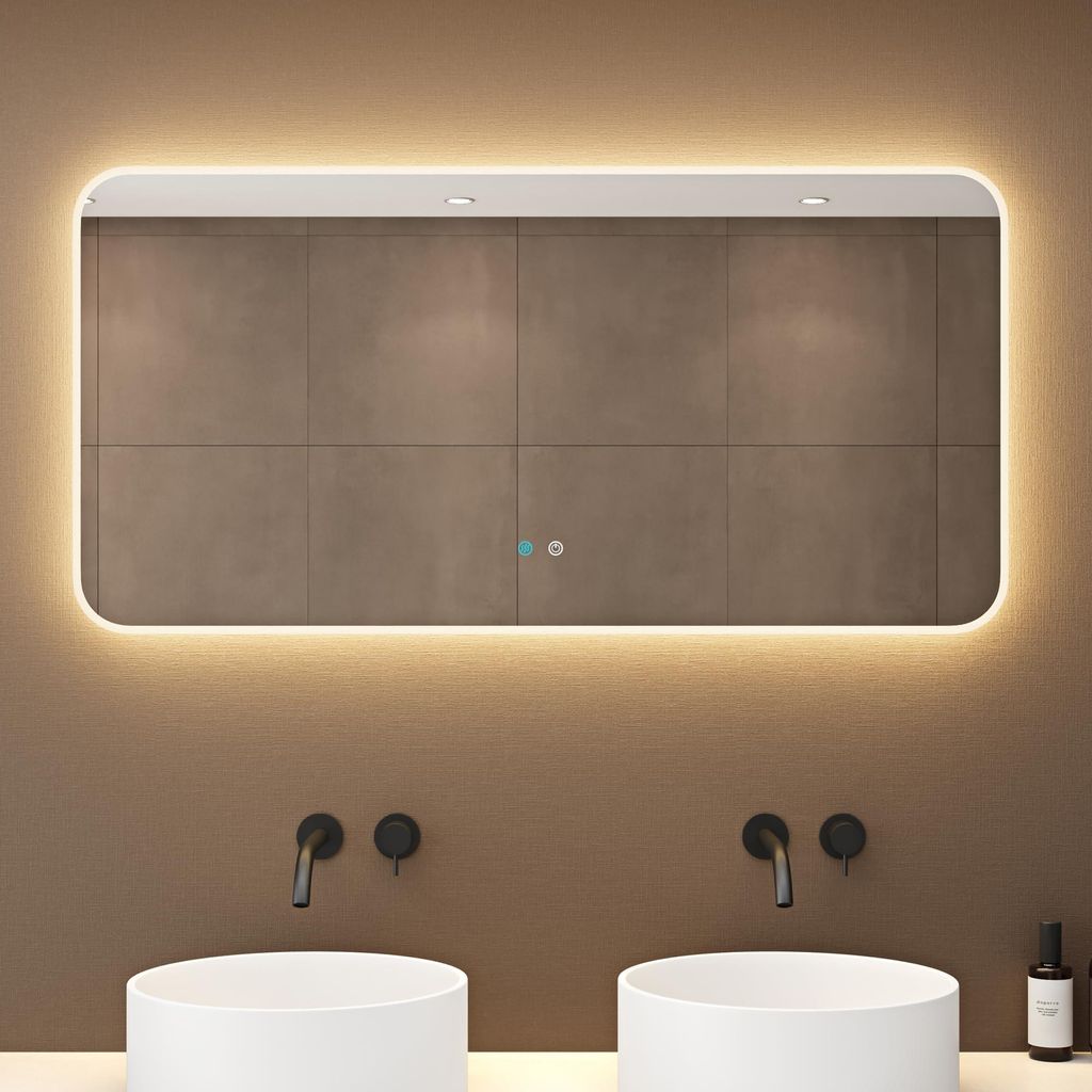 doporro Design LED-Spiegel Wandspiegel 100x60cm Produktbild 