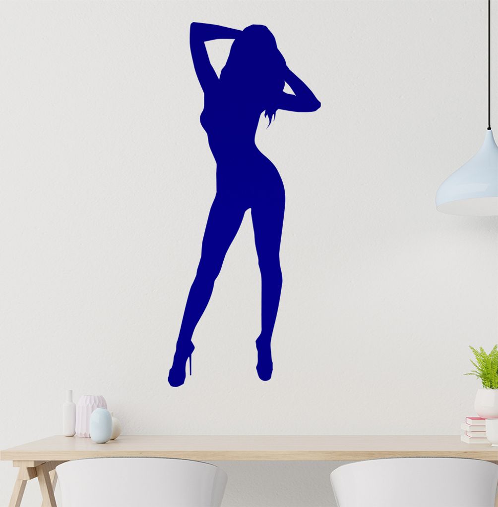 sexy Girl Wandtattoo in 6 Größen - Wandaufkleber Wall Sticker - Dekoration, Küche, Wohnzimmer, Schlafzimmer, Badezimmer