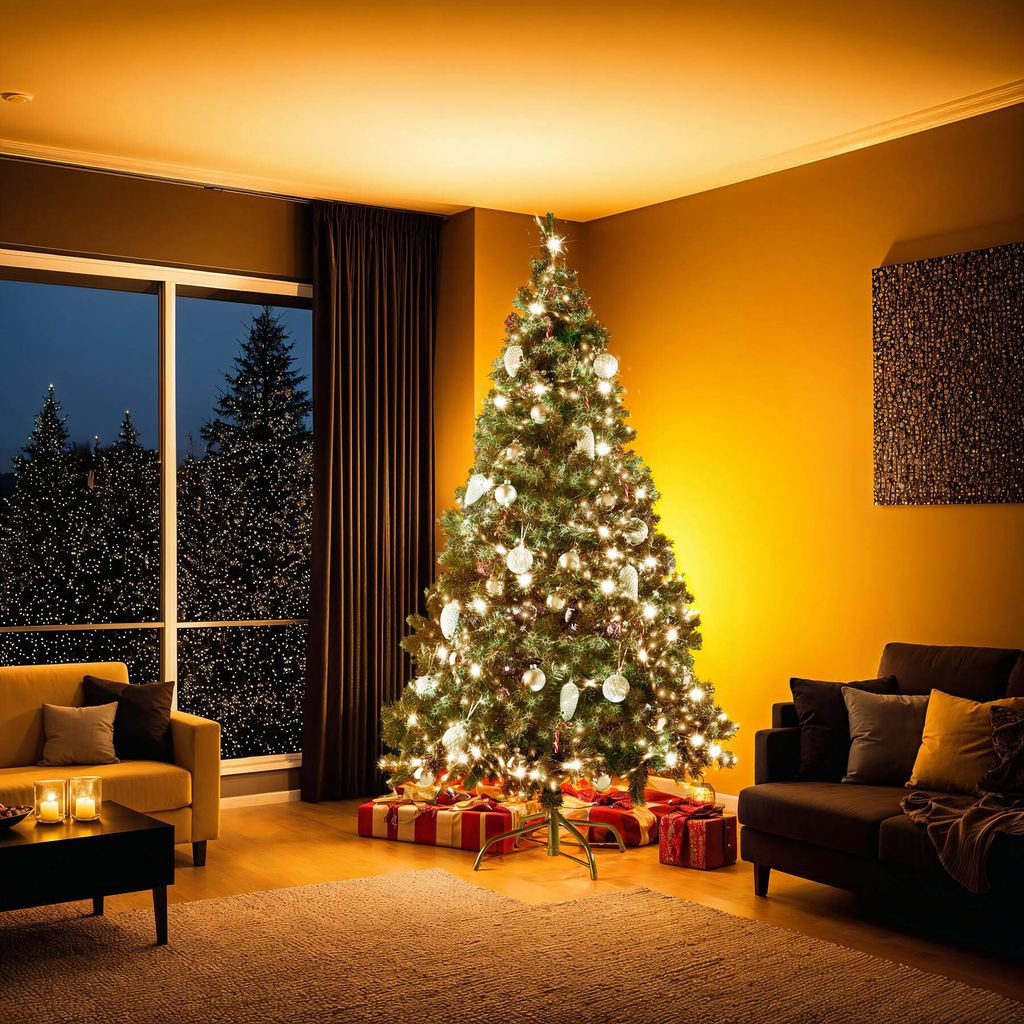 Weihnachtsbaum künstlich mit Zapfen und Metallständer 180cm Produktbild 8
