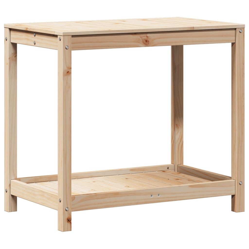 vidaXL Pflanztisch mit Ablage 82,5x50x75 cm Massivholz Produktbild 