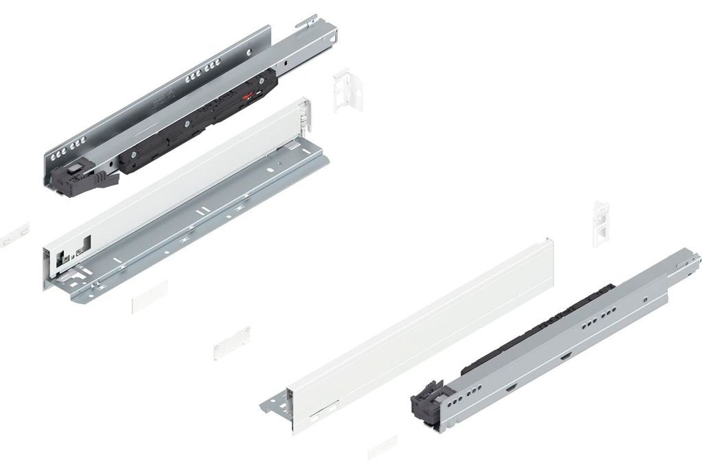 BLUM LEGRABOX pure SET Höhe N, BLUMOTION S, 70kg, NL 450, Seidenweiß