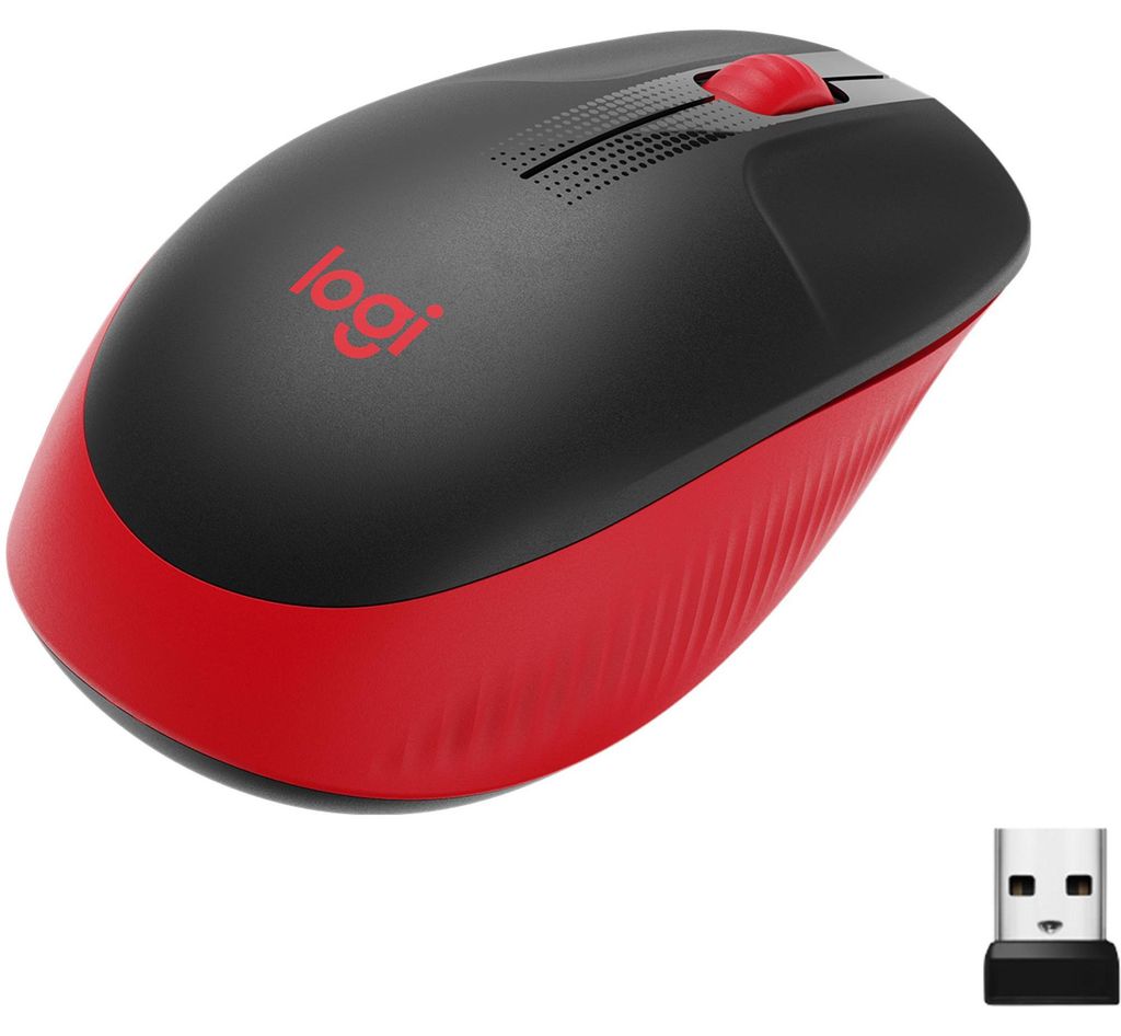 Bezdrôtová myš Logitech M190 čierna, červená Obrázok produktu 