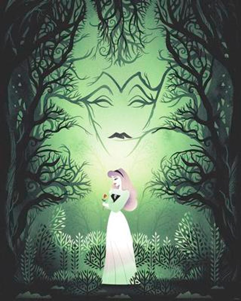 Poster Disney Sleeping Beauty Aurora Maleficent 40x50 cm
