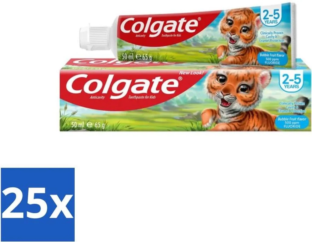 Stock 25x Colgate Bubble Fruit 2-5 Anni 50ml - Offerta Dentifricio Bimbi