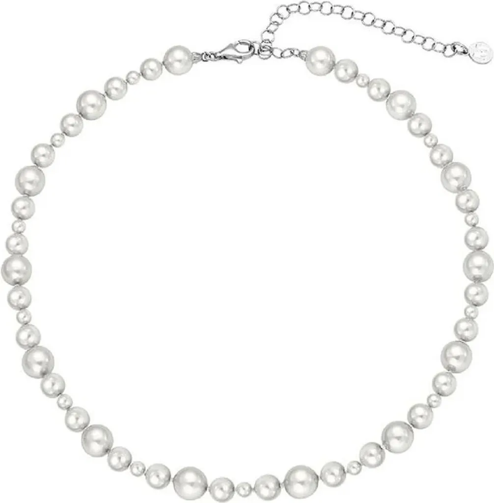 Bracelet Argent et Perle Majorica 16502.01.2 Finition Rhodiée Brillante