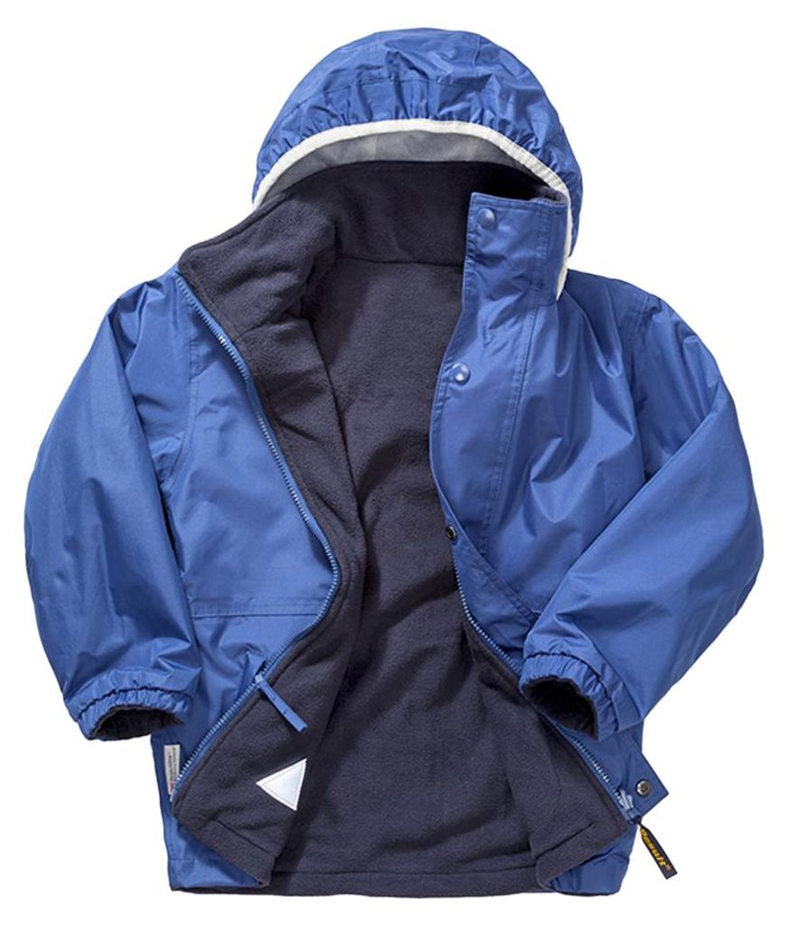 Result - Fleecejacke wendbar für Kinder LT6166 (104) (Königsblau/Marineblau)