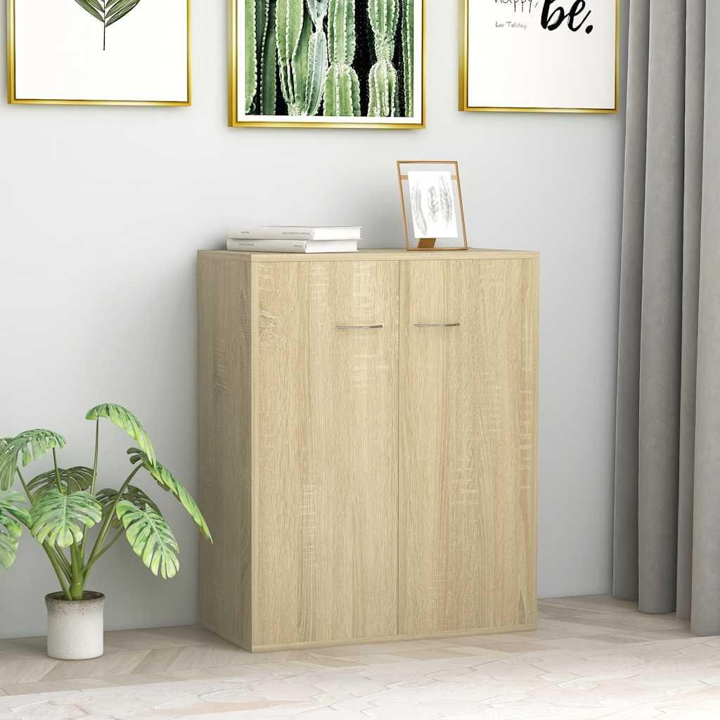 vidaXL Sideboard Sonoma-Eiche 60x30x75 cm Holzwerkstoff
