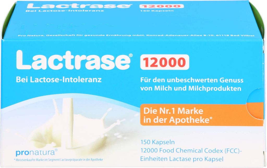 Laktráza 12000 na intoleranciu laktózy, 150 kapsúl Obrázok produktu 